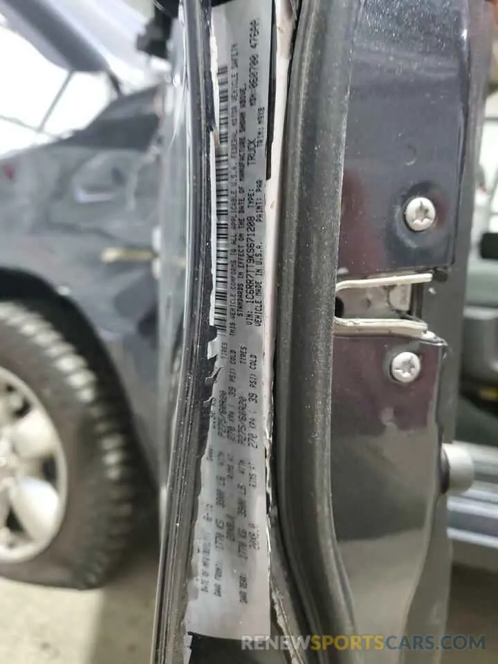 14 Photograph of a damaged car 1C6RR7TT9KS671208 RAM 1500 2019