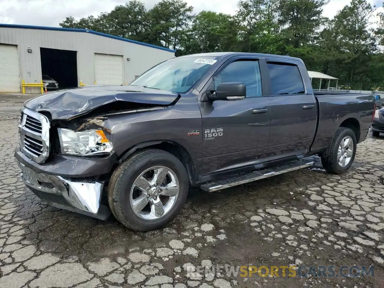 1 Photograph of a damaged car 1C6RR7TTXKS695906 RAM 1500 2019