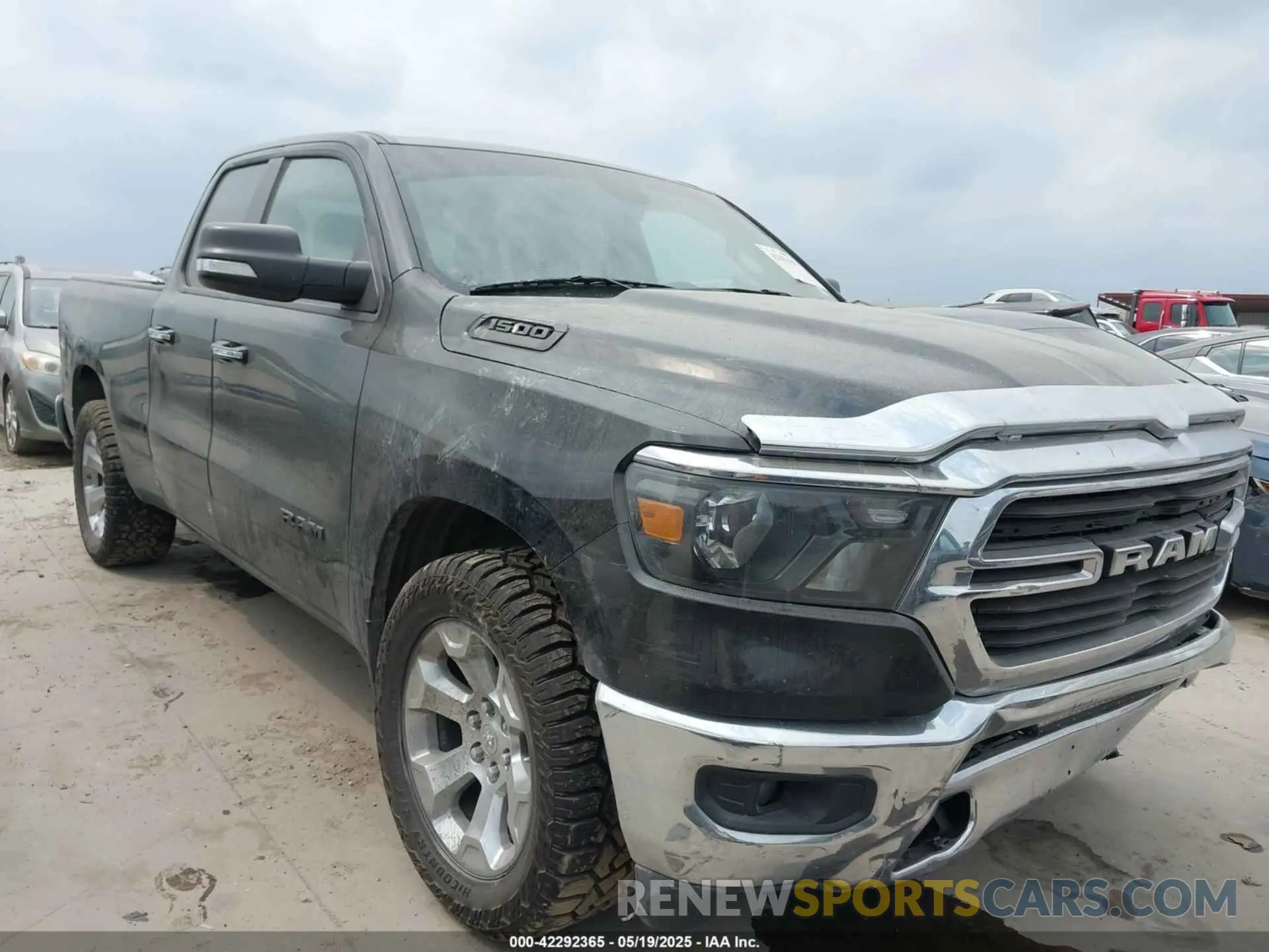 1 Photograph of a damaged car 1C6RREBG8KN728943 RAM 1500 2019