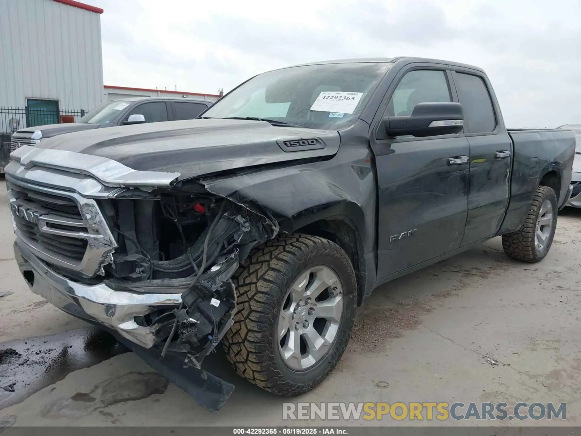 2 Photograph of a damaged car 1C6RREBG8KN728943 RAM 1500 2019