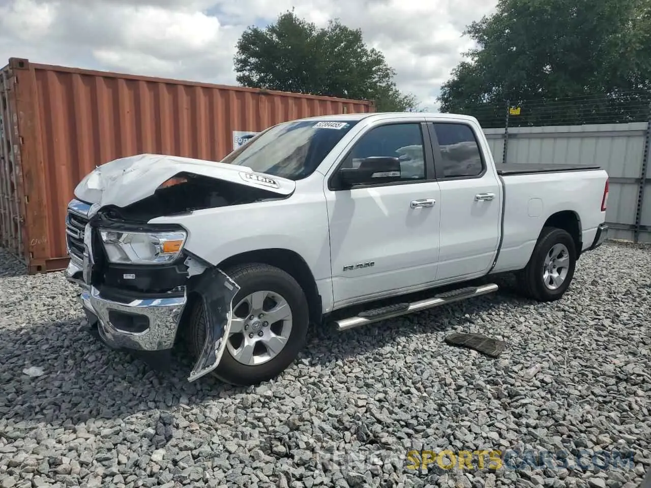 1 Photograph of a damaged car 1C6RREBT3KN905220 RAM 1500 2019