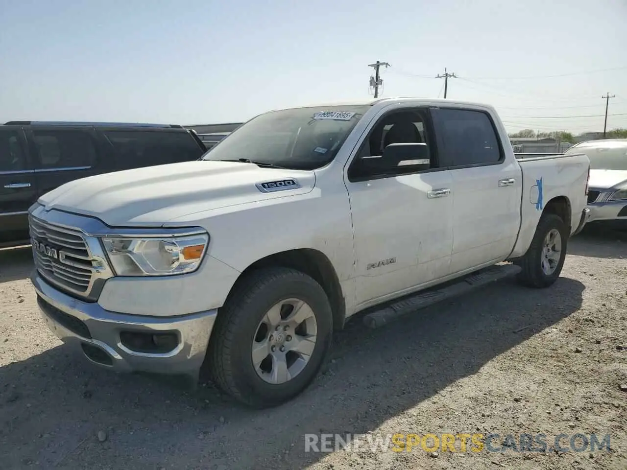 1 Photograph of a damaged car 1C6RREFG2KN666661 RAM 1500 2019