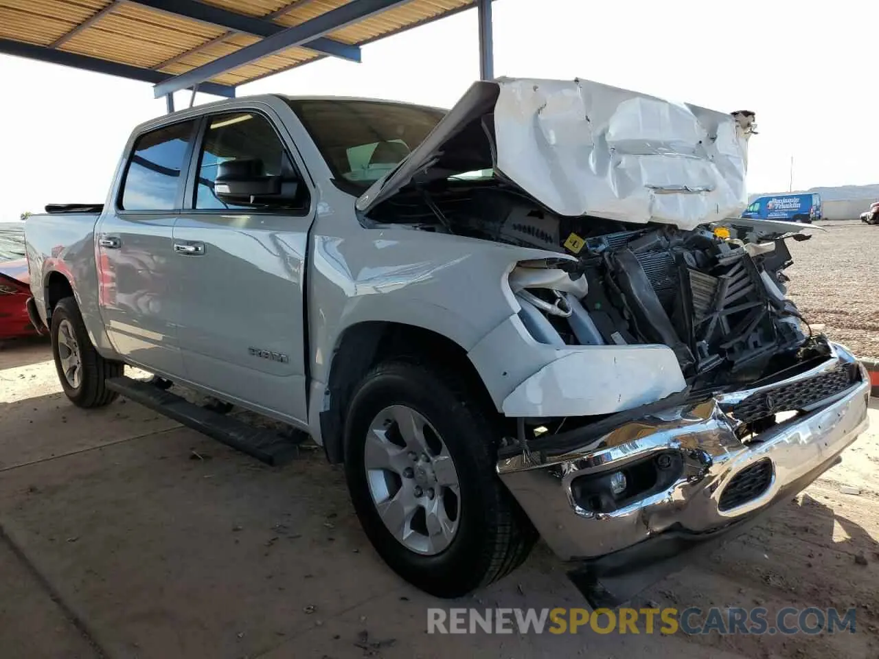 4 Photograph of a damaged car 1C6RREFT0KN684914 RAM 1500 2019