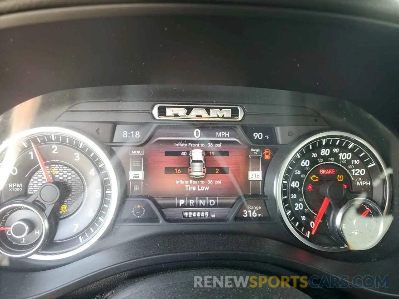 9 Photograph of a damaged car 1C6RREFT0KN701114 RAM 1500 2019