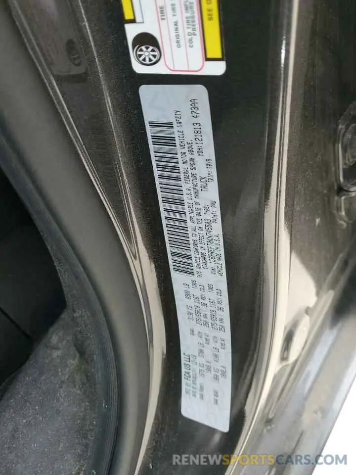 12 Photograph of a damaged car 1C6RREFT0KN745503 RAM 1500 2019