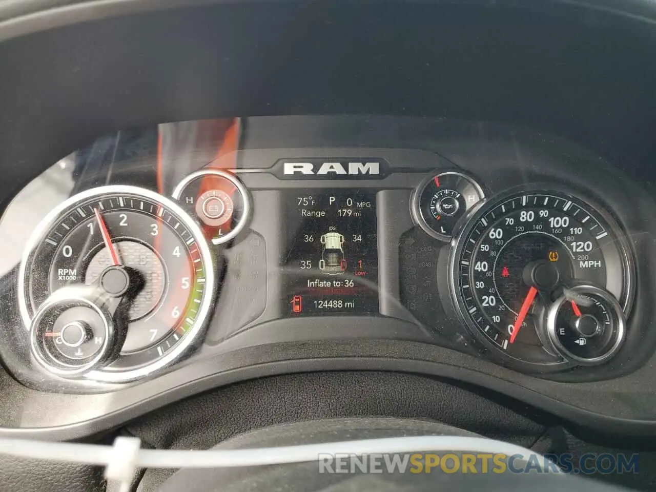 9 Photograph of a damaged car 1C6RREFT0KN745503 RAM 1500 2019