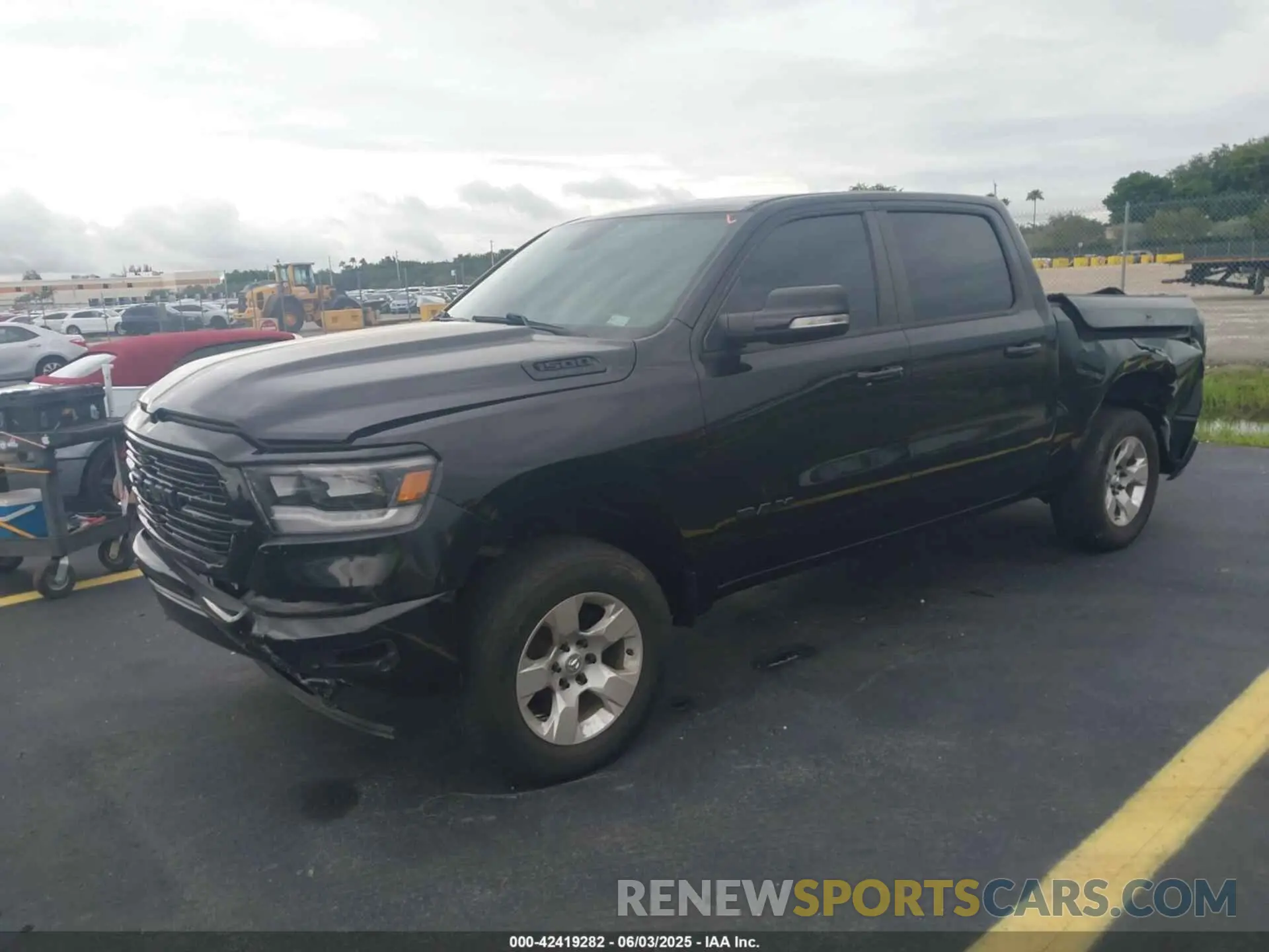 2 Photograph of a damaged car 1C6RREFT1KN888945 RAM 1500 2019