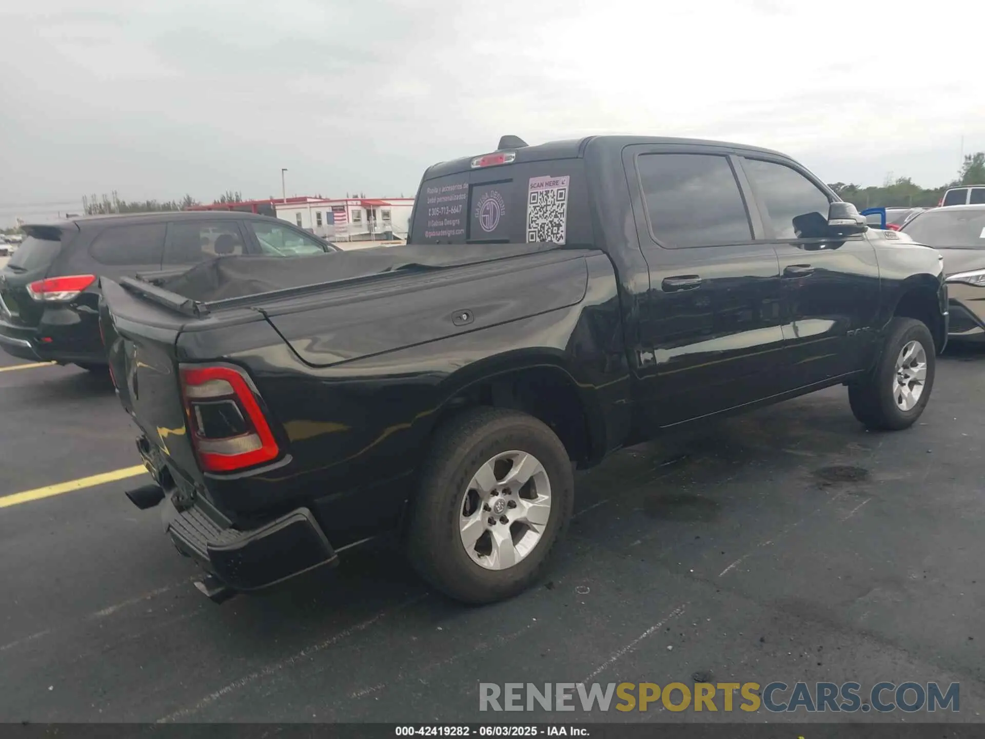 4 Photograph of a damaged car 1C6RREFT1KN888945 RAM 1500 2019