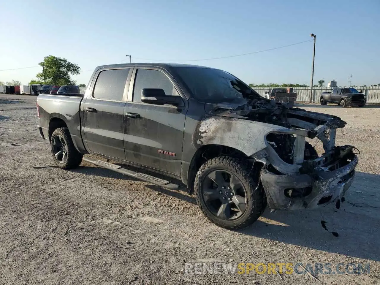 4 Photograph of a damaged car 1C6RREFT2KN616811 RAM 1500 2019