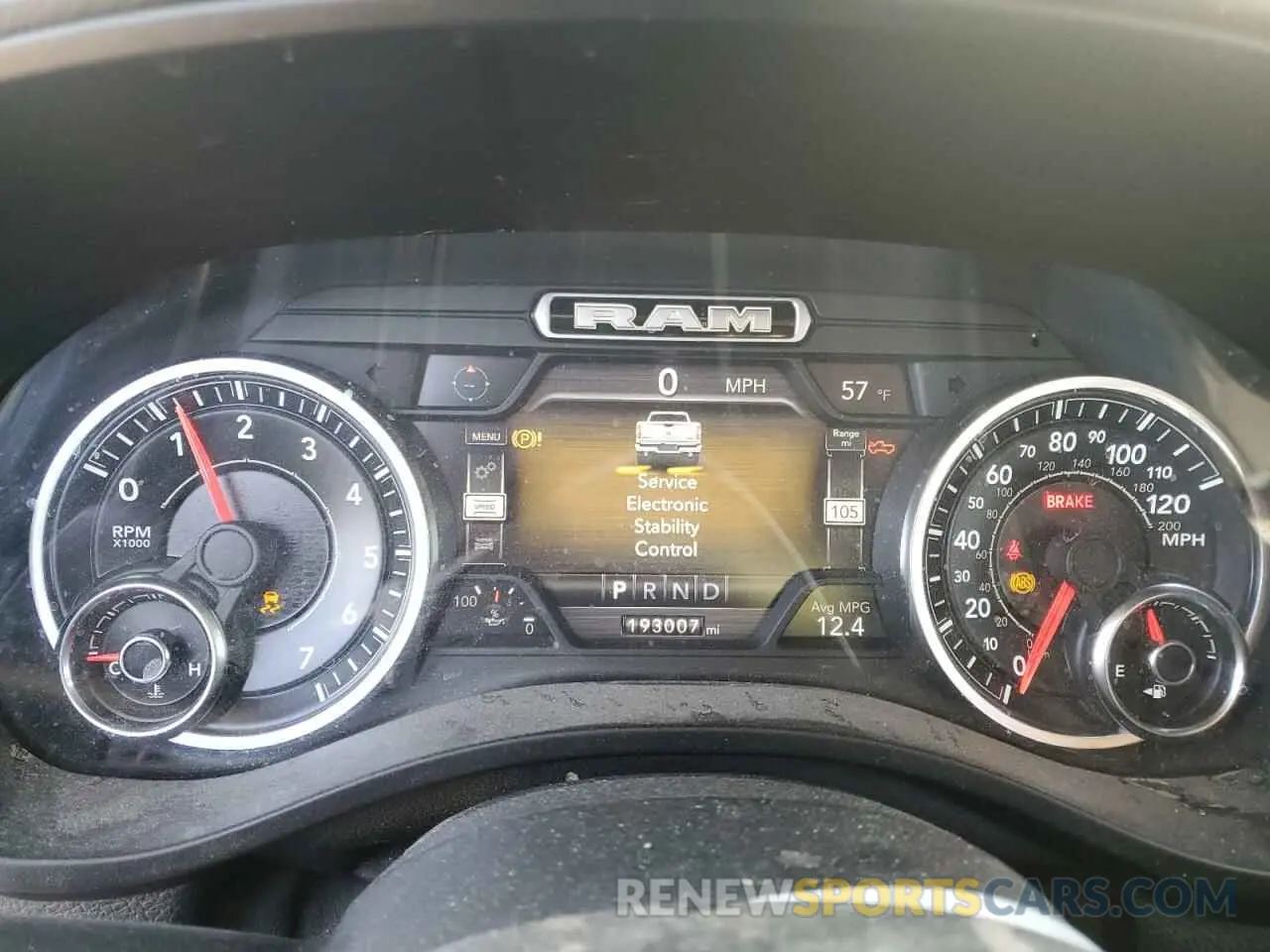 9 Photograph of a damaged car 1C6RREFT2KN798512 RAM 1500 2019