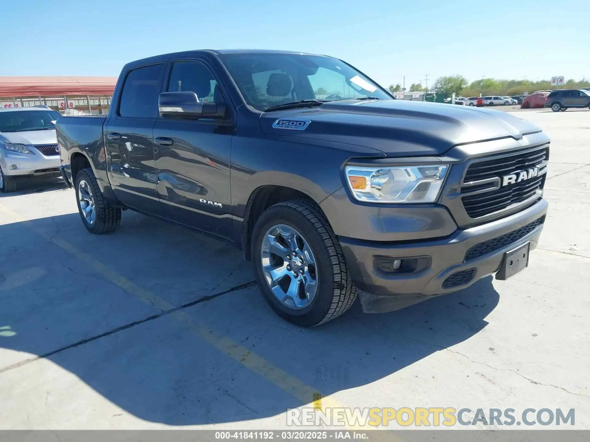 1 Photograph of a damaged car 1C6RREFT4KN679795 RAM 1500 2019