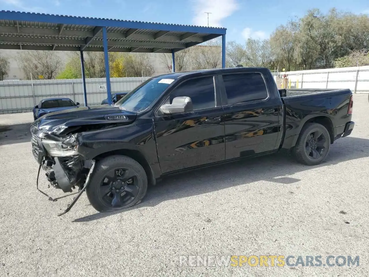 1 Photograph of a damaged car 1C6RREFT5KN534930 RAM 1500 2019