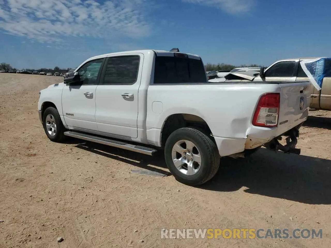 2 Photograph of a damaged car 1C6RREFT5KN660897 RAM 1500 2019