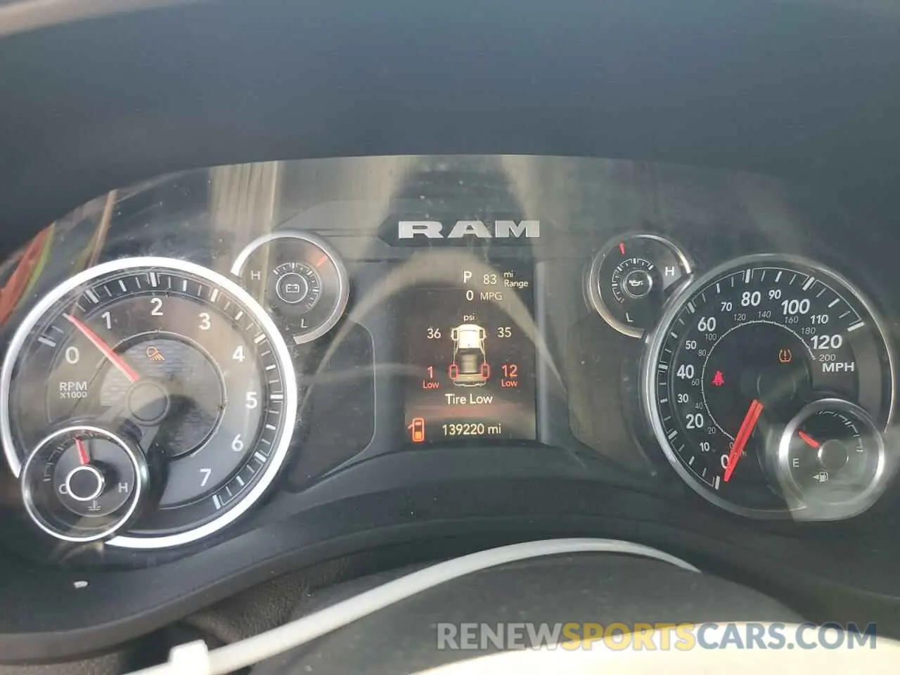 9 Photograph of a damaged car 1C6RREFT5KN770249 RAM 1500 2019
