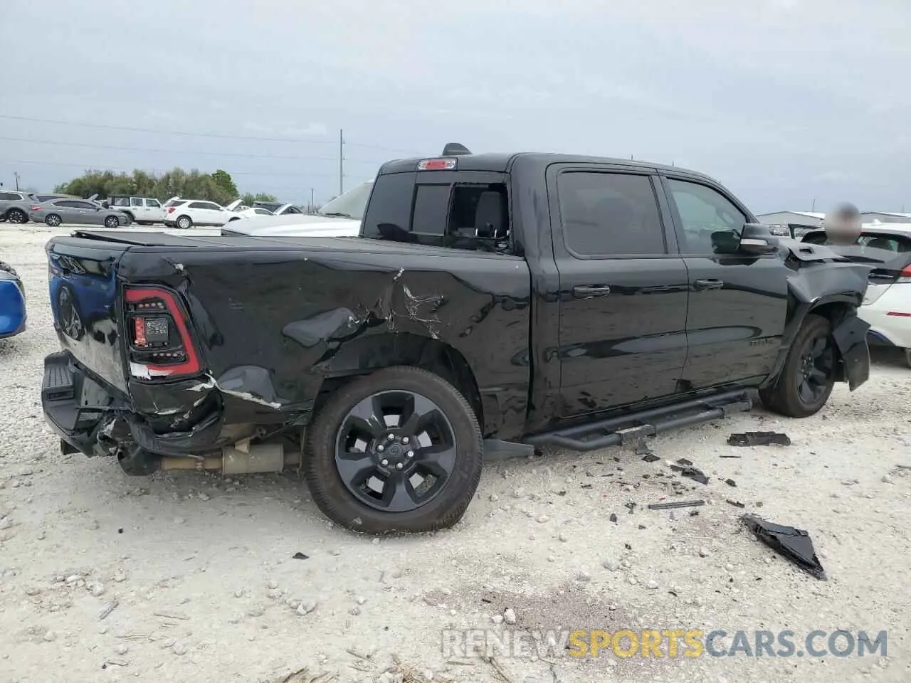 3 Photograph of a damaged car 1C6RREFT6KN509115 RAM 1500 2019
