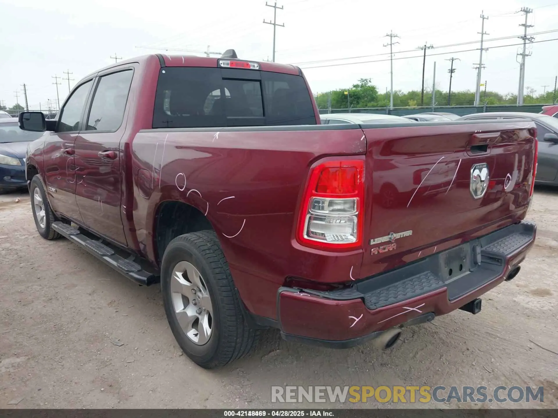 3 Photograph of a damaged car 1C6RREFT8KN635282 RAM 1500 2019
