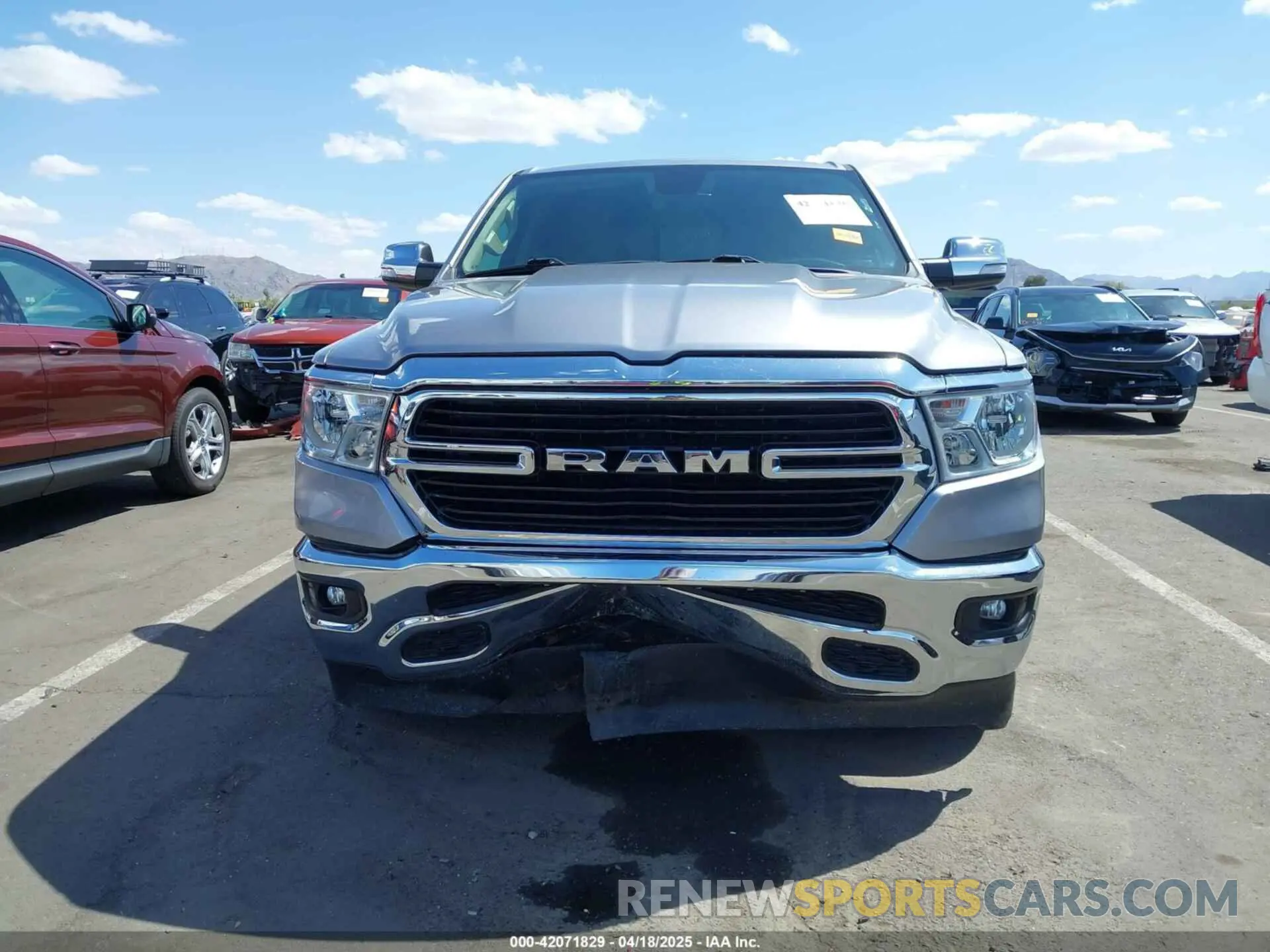 6 Photograph of a damaged car 1C6RREFT8KN828337 RAM 1500 2019