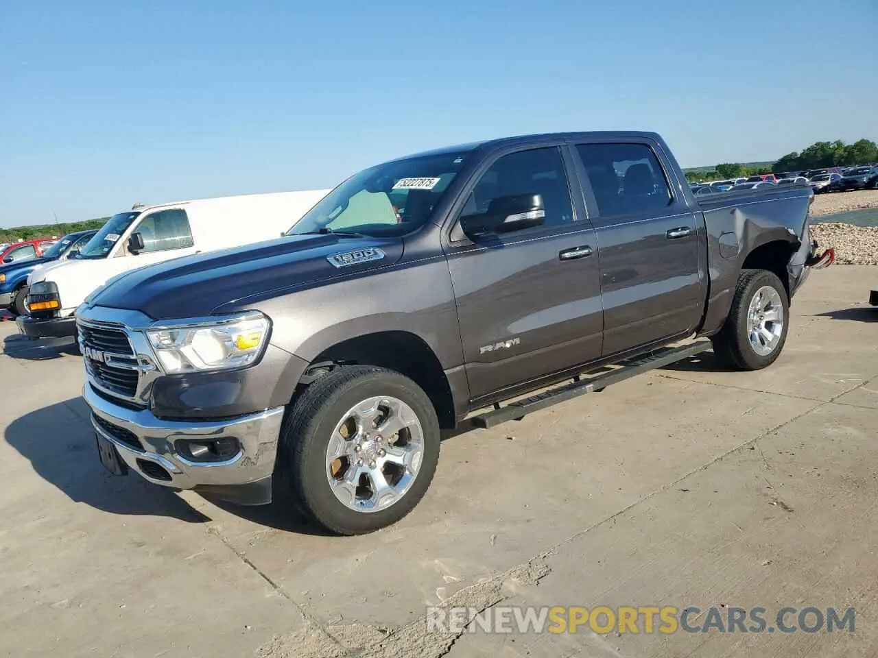 1 Photograph of a damaged car 1C6RREFT9KN666394 RAM 1500 2019
