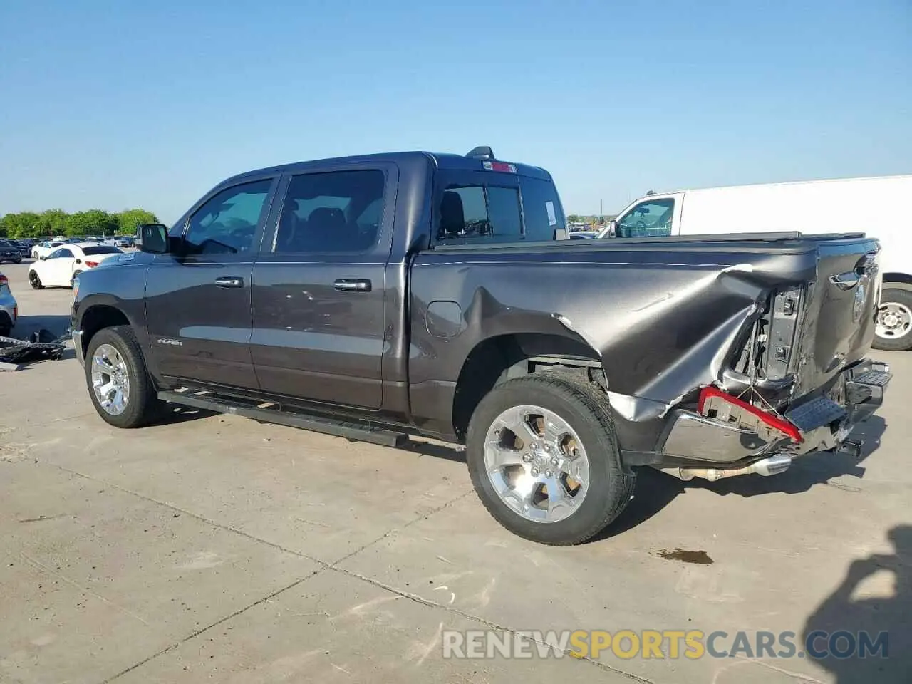 2 Photograph of a damaged car 1C6RREFT9KN666394 RAM 1500 2019