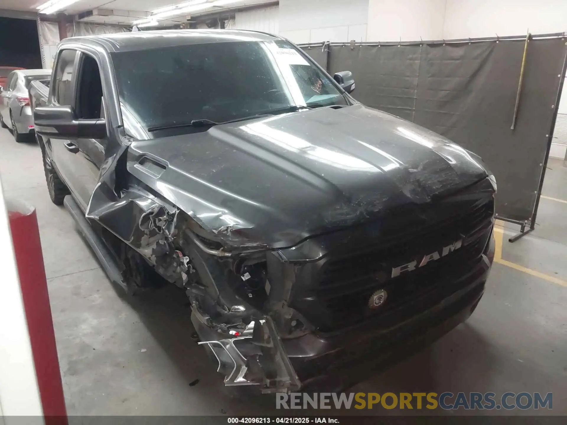 1 Photograph of a damaged car 1C6RREFTXKN596646 RAM 1500 2019