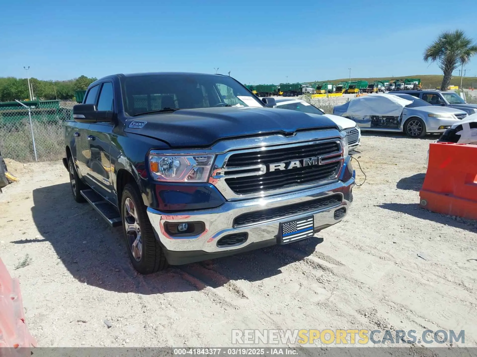 1 Photograph of a damaged car 1C6RREFTXKN628558 RAM 1500 2019