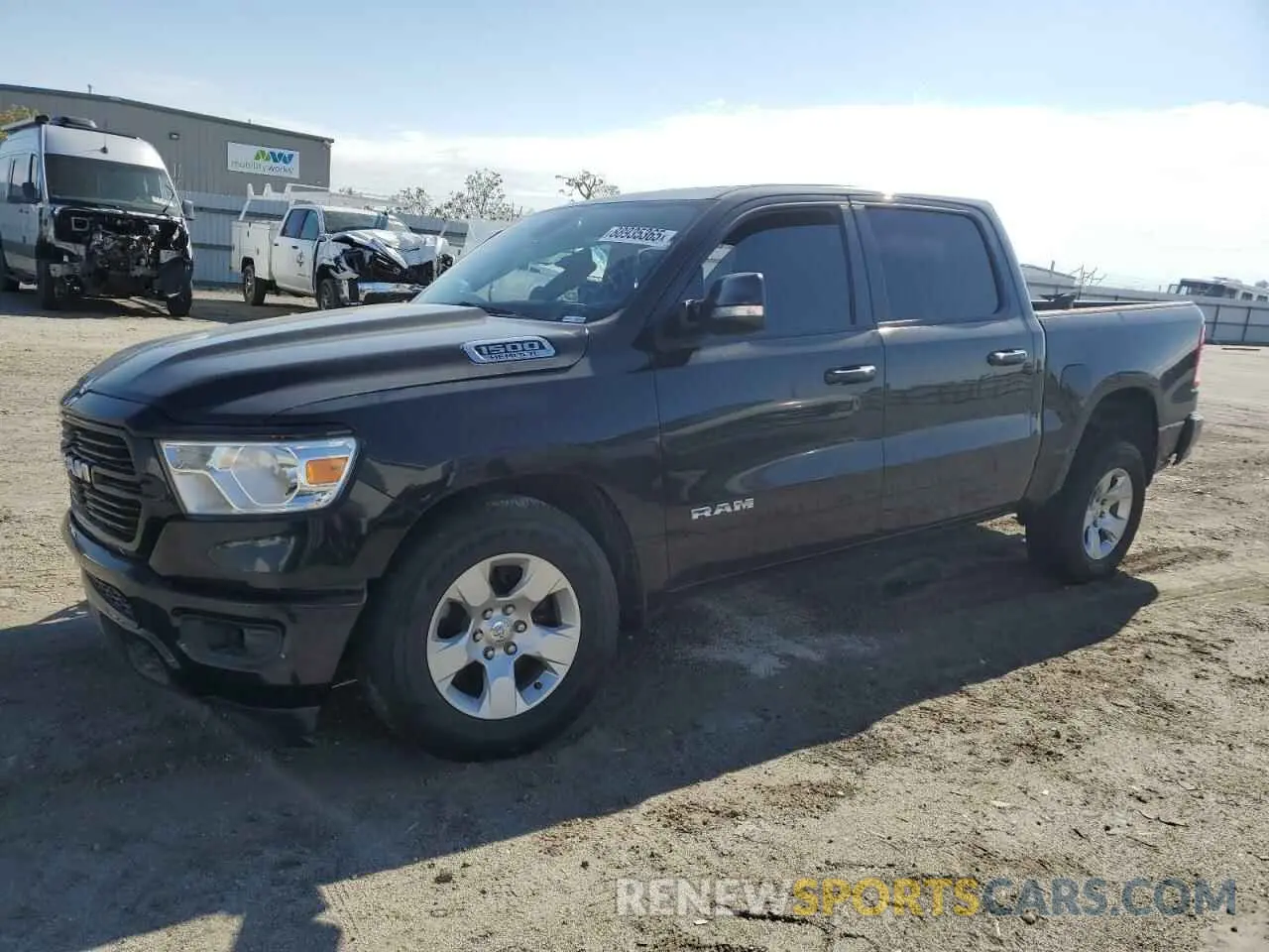 1 Photograph of a damaged car 1C6RREFTXKN642413 RAM 1500 2019