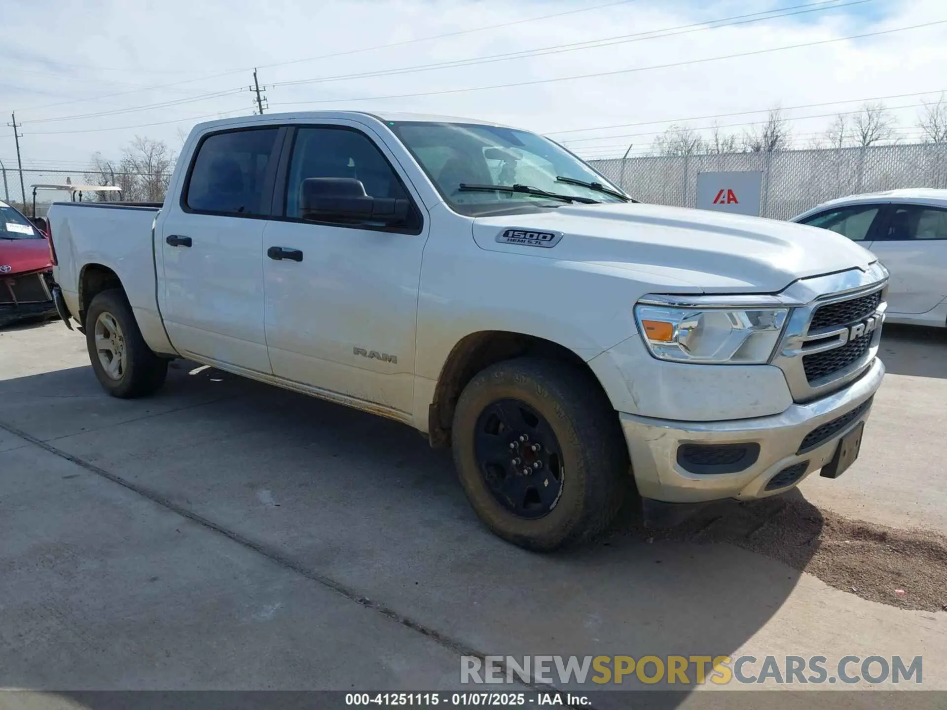 1 Photograph of a damaged car 1C6RREGT5KN625288 RAM 1500 2019