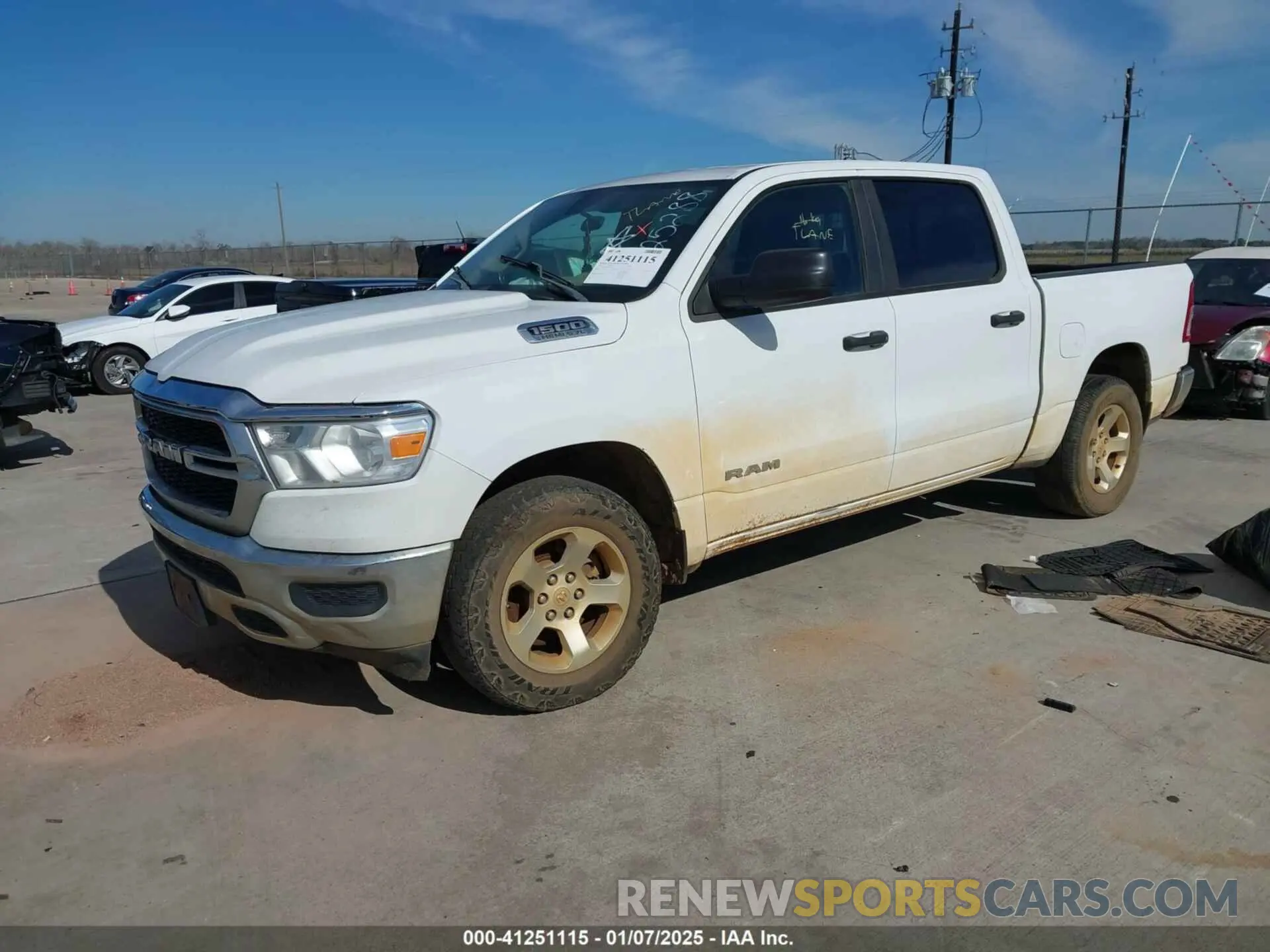 2 Photograph of a damaged car 1C6RREGT5KN625288 RAM 1500 2019