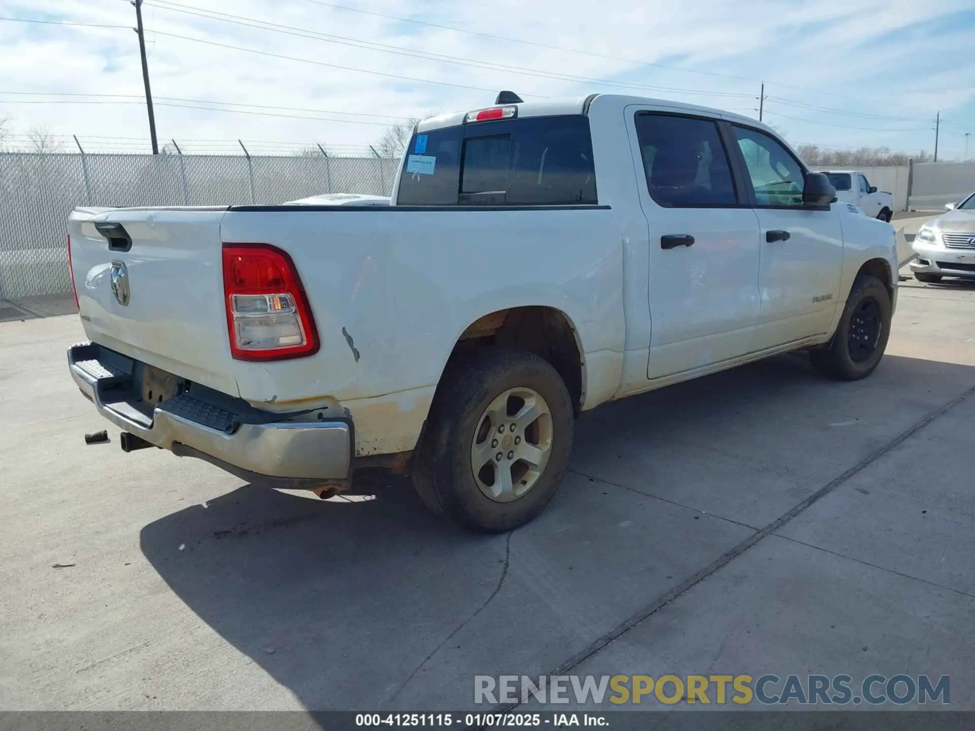 4 Photograph of a damaged car 1C6RREGT5KN625288 RAM 1500 2019