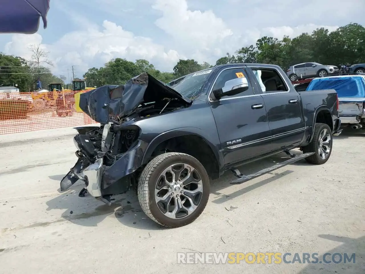 1 Photograph of a damaged car 1C6RREHT2KN801311 RAM 1500 2019