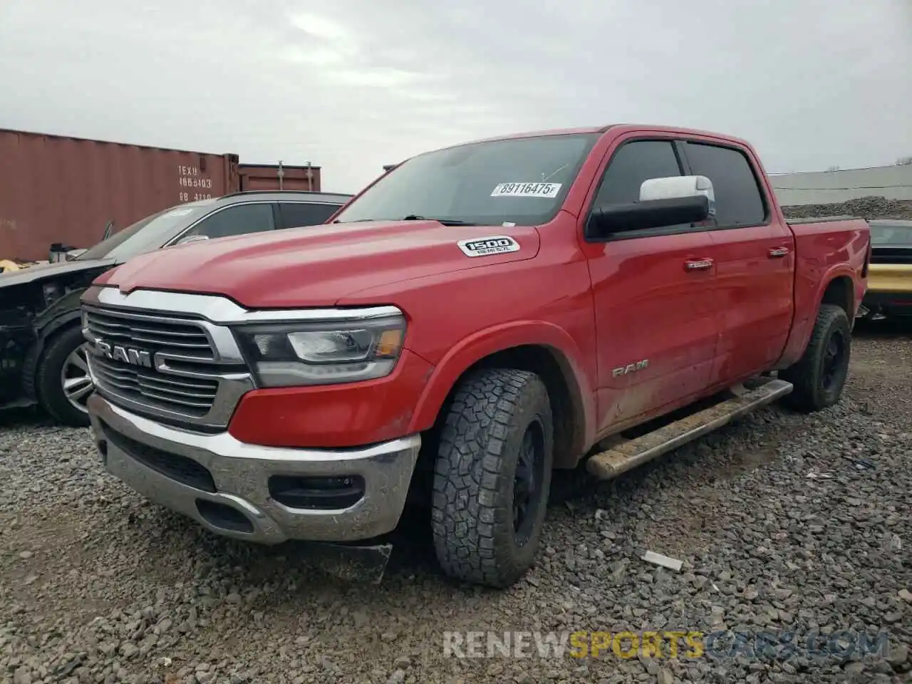 1 Photograph of a damaged car 1C6RREJT2KN531085 RAM 1500 2019