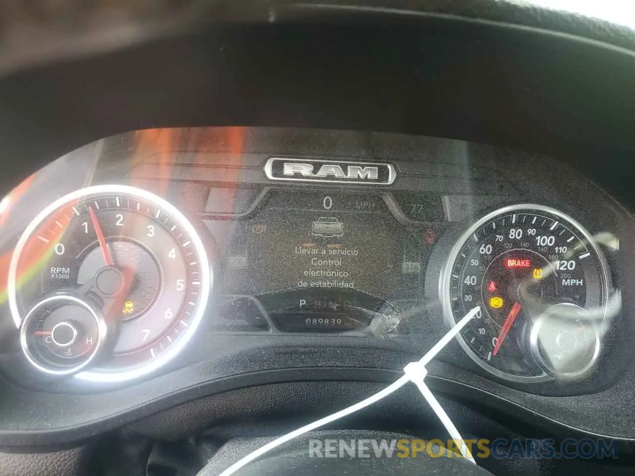9 Photograph of a damaged car 1C6RREJT4KN601072 RAM 1500 2019