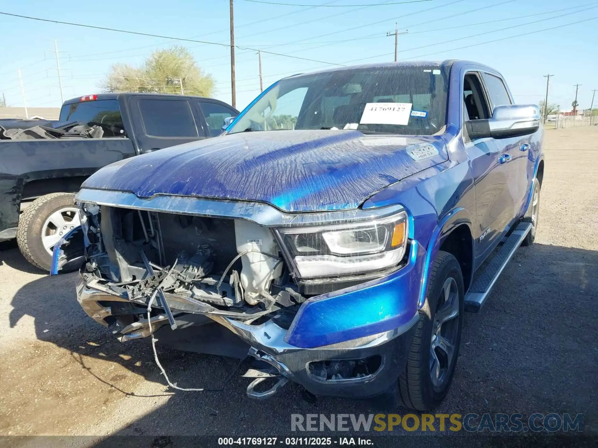 2 Photograph of a damaged car 1C6RREJT4KN770475 RAM 1500 2019