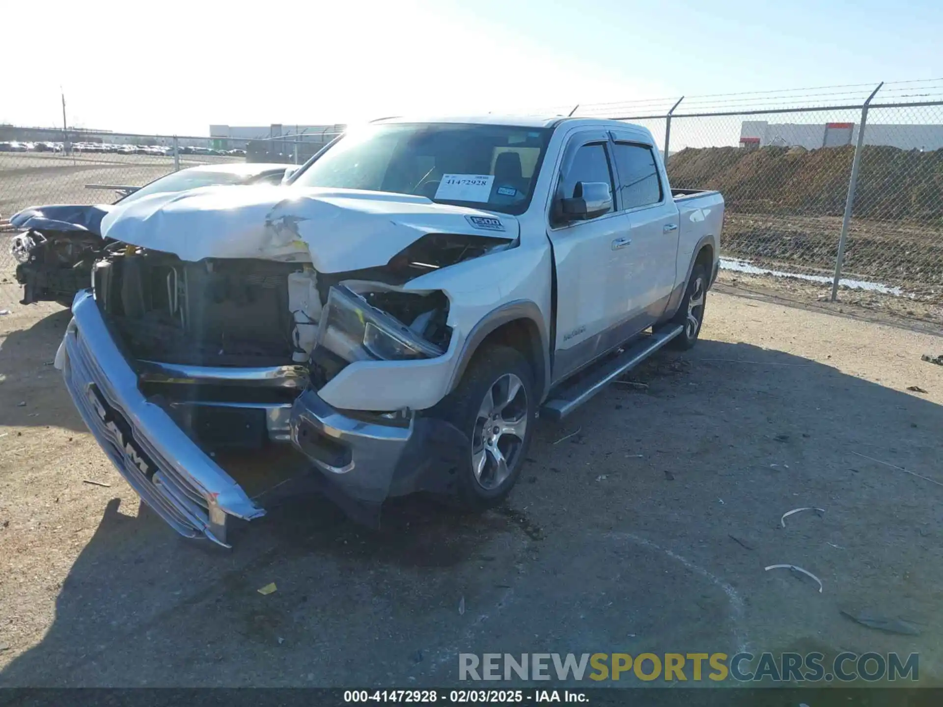 2 Photograph of a damaged car 1C6RREJT6KN798441 RAM 1500 2019