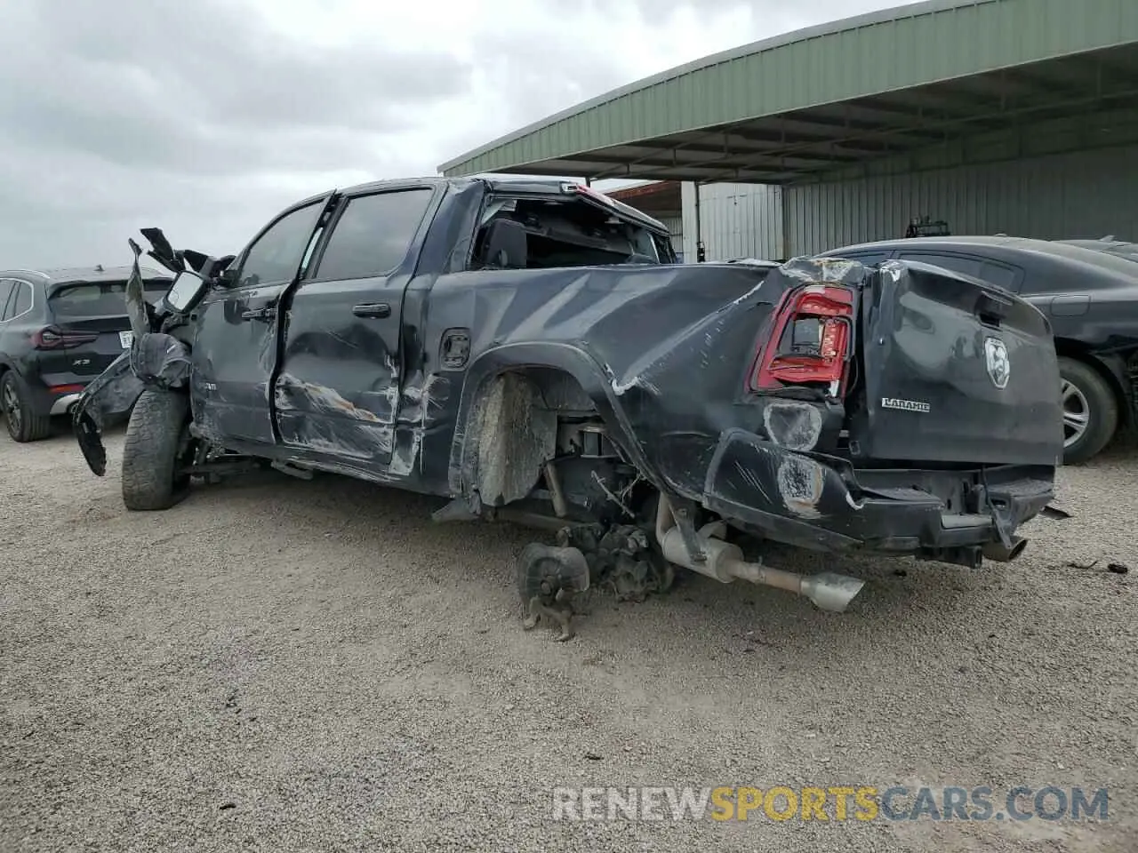 2 Photograph of a damaged car 1C6RREJT7KN894157 RAM 1500 2019