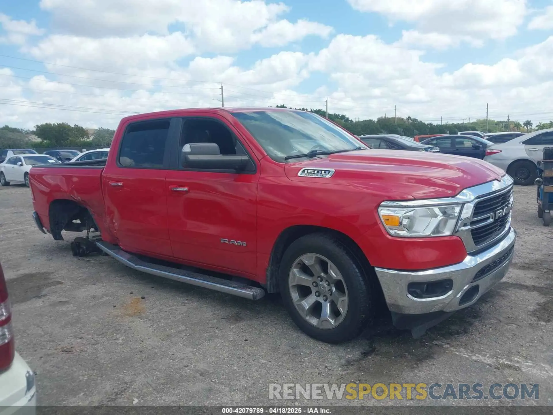 13 Photograph of a damaged car 1C6RREMT0KN567823 RAM 1500 2019