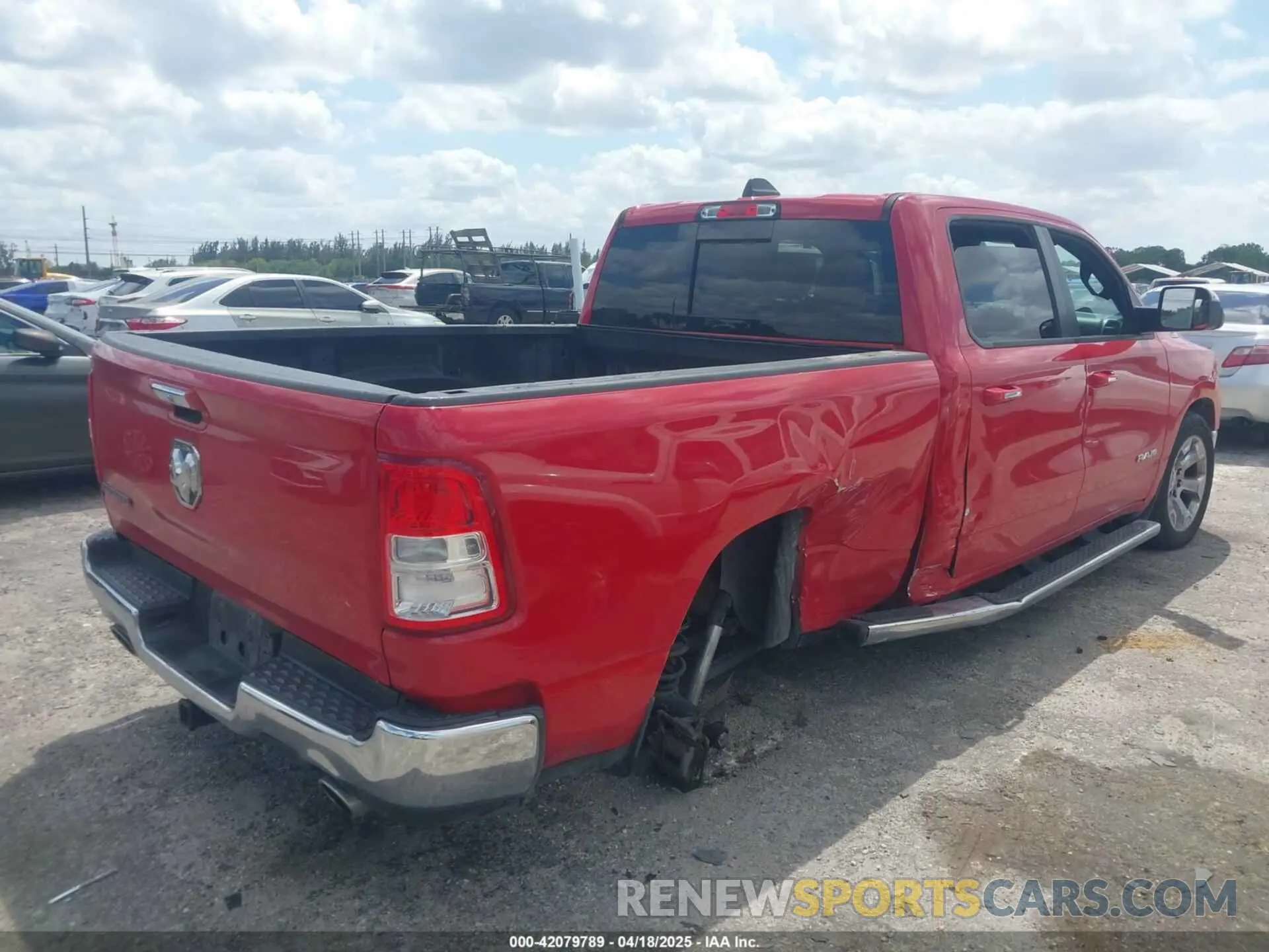 4 Photograph of a damaged car 1C6RREMT0KN567823 RAM 1500 2019