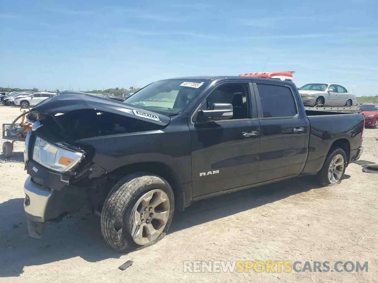 1 Photograph of a damaged car 1C6RREMT2KN730388 RAM 1500 2019