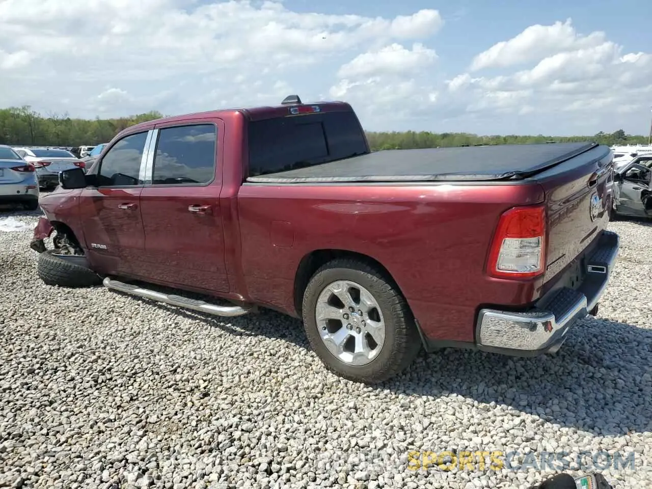 2 Photograph of a damaged car 1C6RREMT5KN891138 RAM 1500 2019