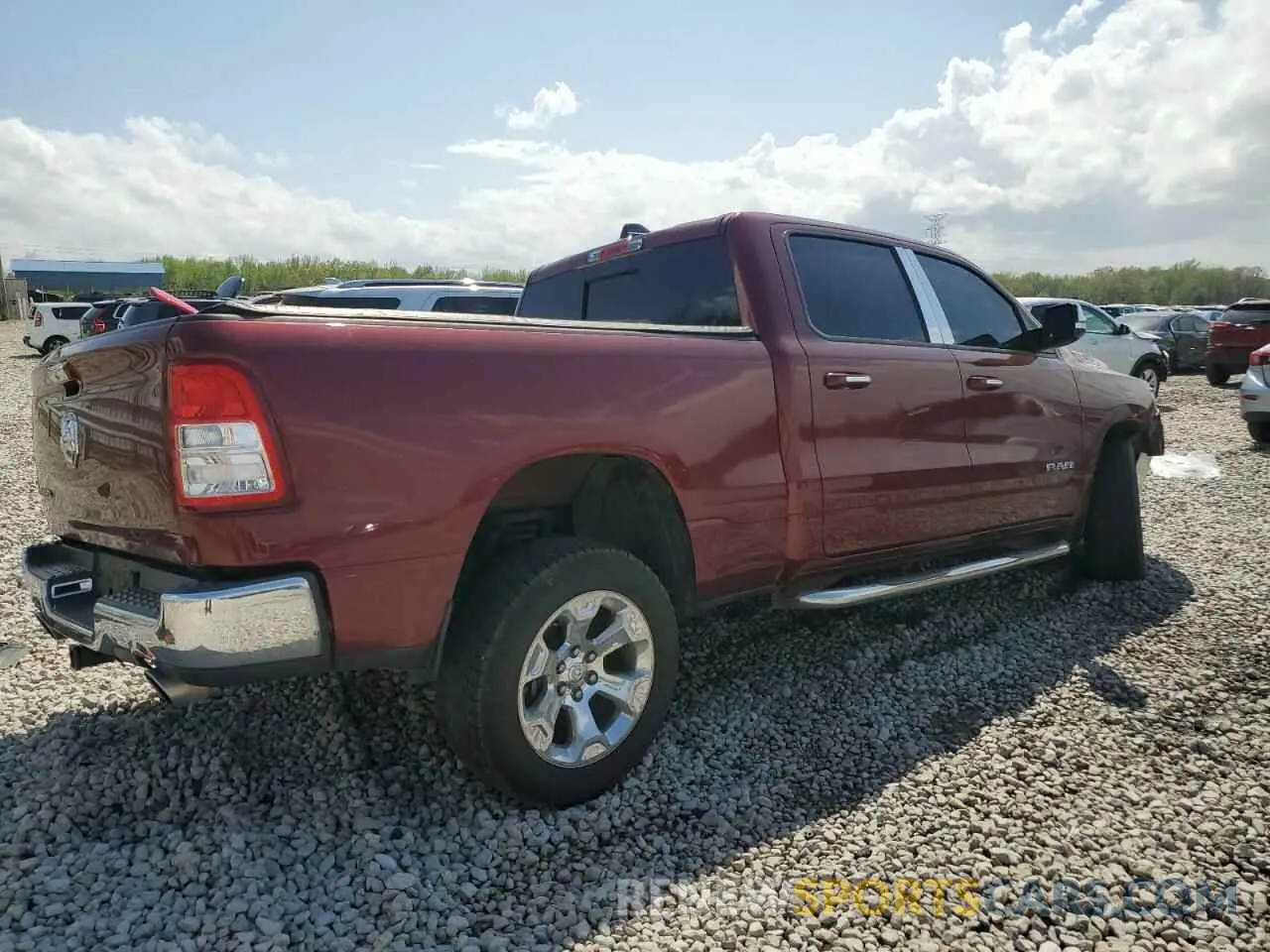3 Photograph of a damaged car 1C6RREMT5KN891138 RAM 1500 2019