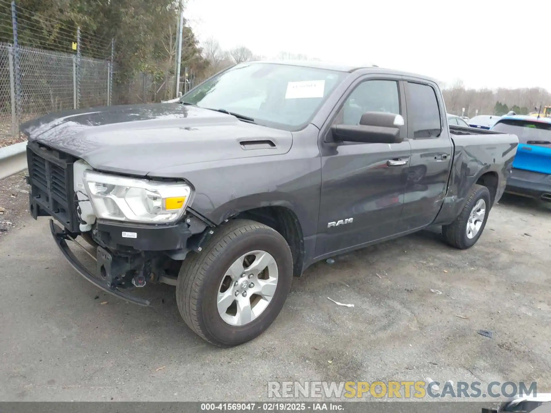 2 Photograph of a damaged car 1C6RRFBG1KN911445 RAM 1500 2019