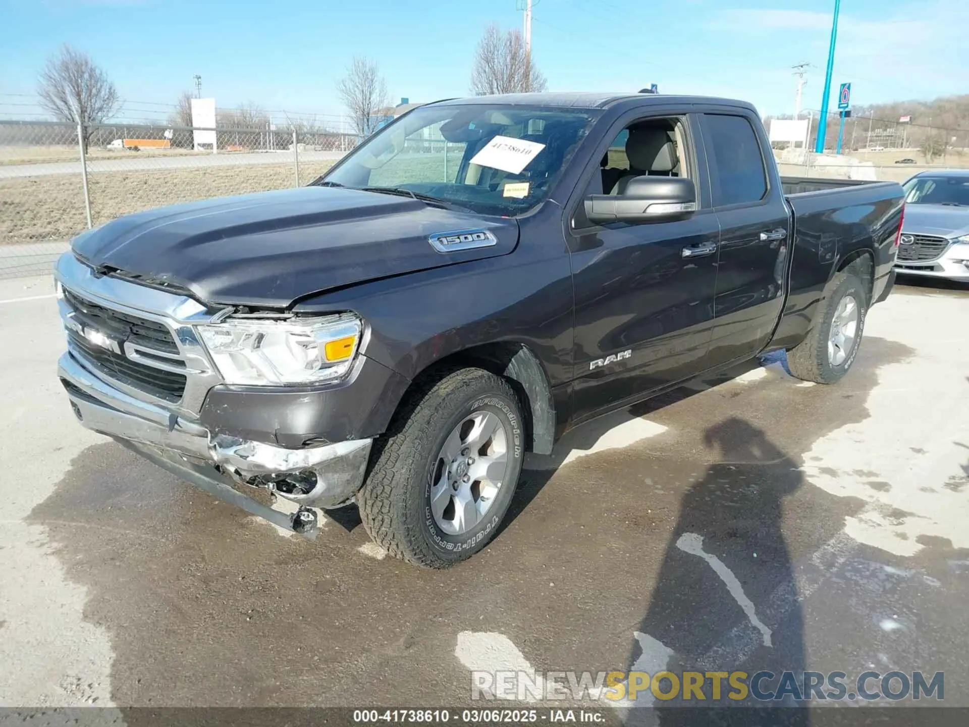 2 Photograph of a damaged car 1C6RRFBG5KN767639 RAM 1500 2019
