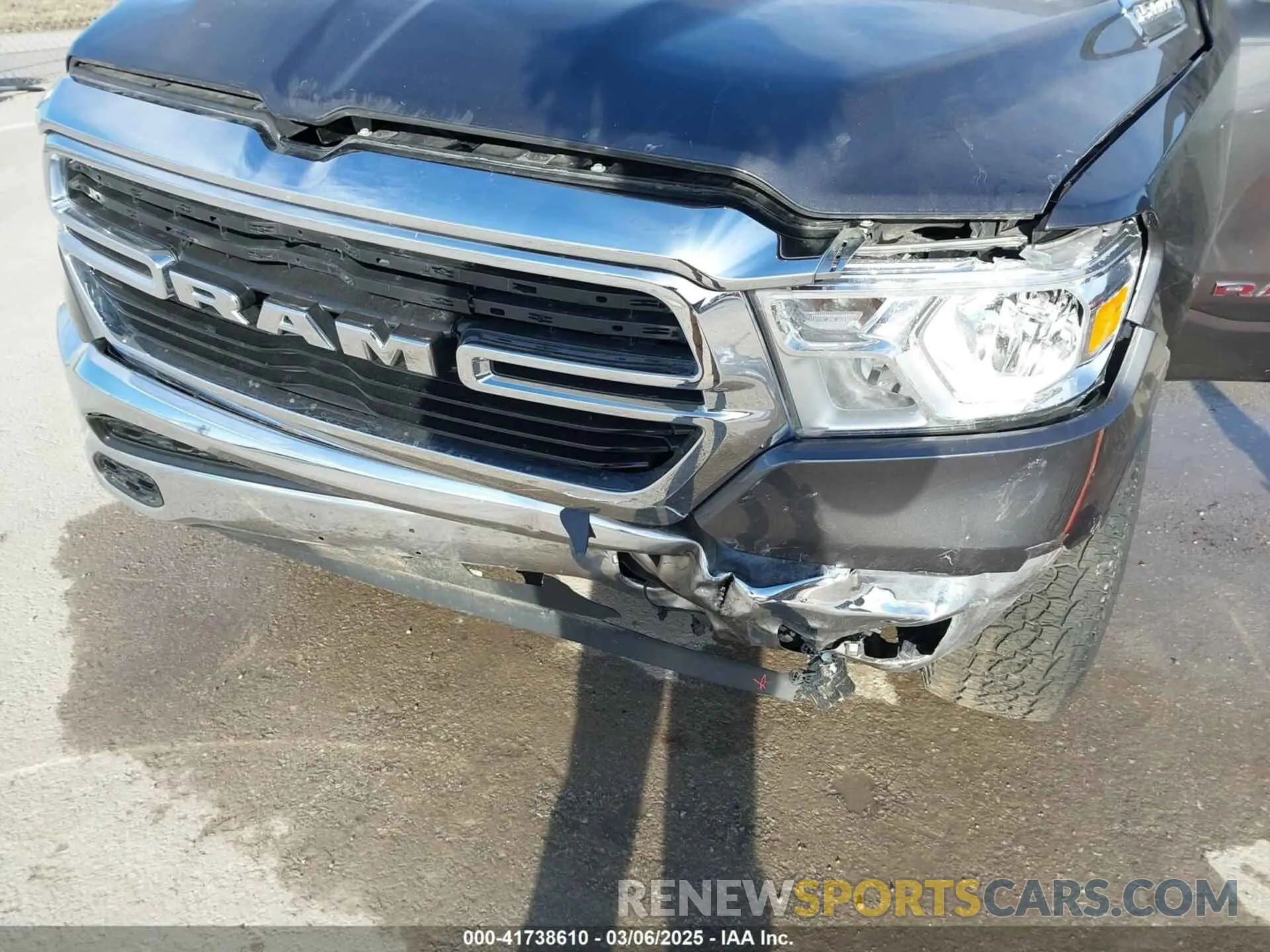 6 Photograph of a damaged car 1C6RRFBG5KN767639 RAM 1500 2019