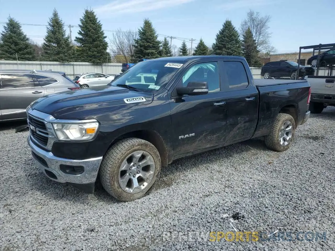 1 Photograph of a damaged car 1C6RRFBG5KN831422 RAM 1500 2019