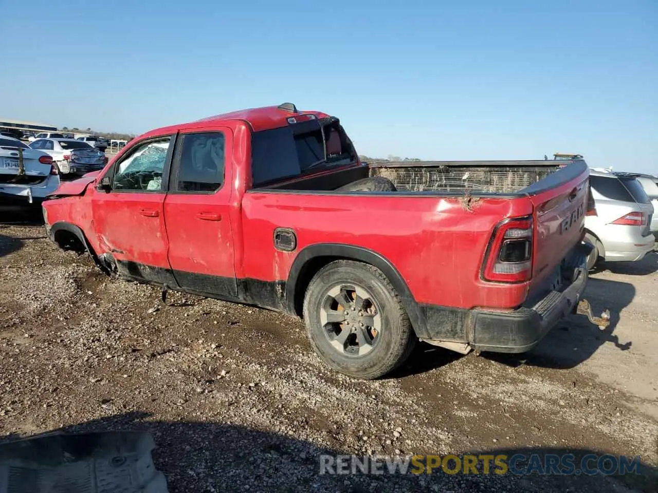 2 Photograph of a damaged car 1C6RRFEG7KN820174 RAM 1500 2019
