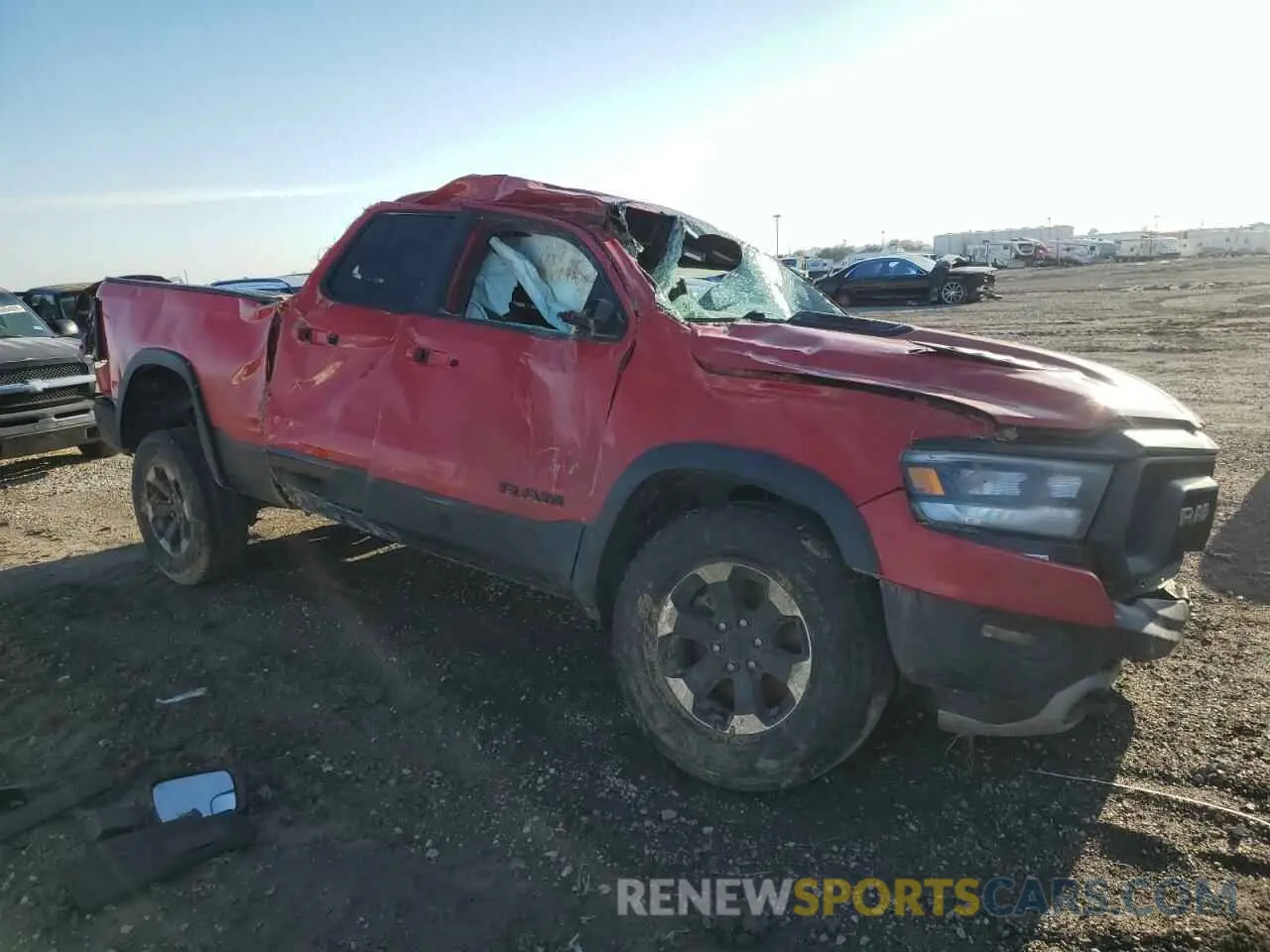 4 Photograph of a damaged car 1C6RRFEG7KN820174 RAM 1500 2019
