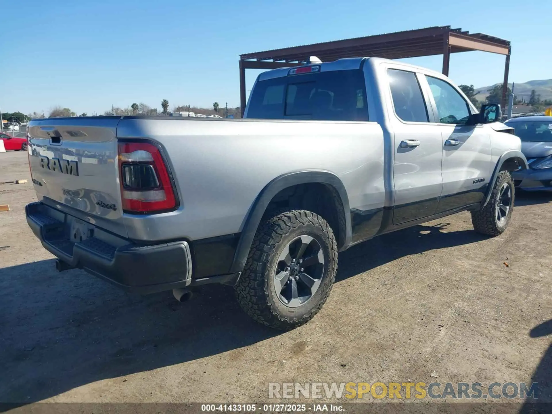 4 Photograph of a damaged car 1C6RRFEG8KN887978 RAM 1500 2019