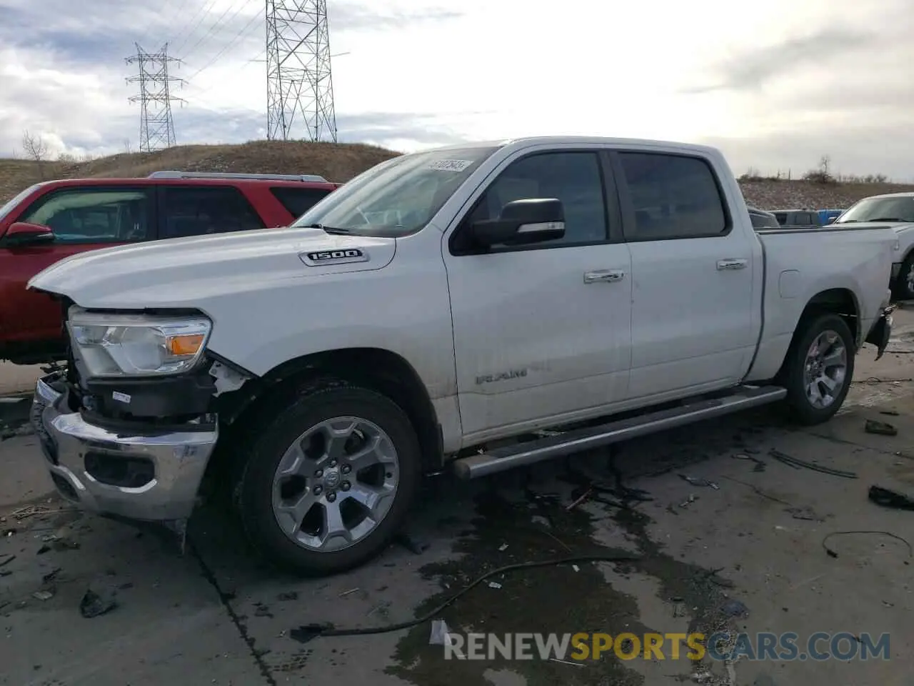 1 Photograph of a damaged car 1C6RRFFG0KN818815 RAM 1500 2019