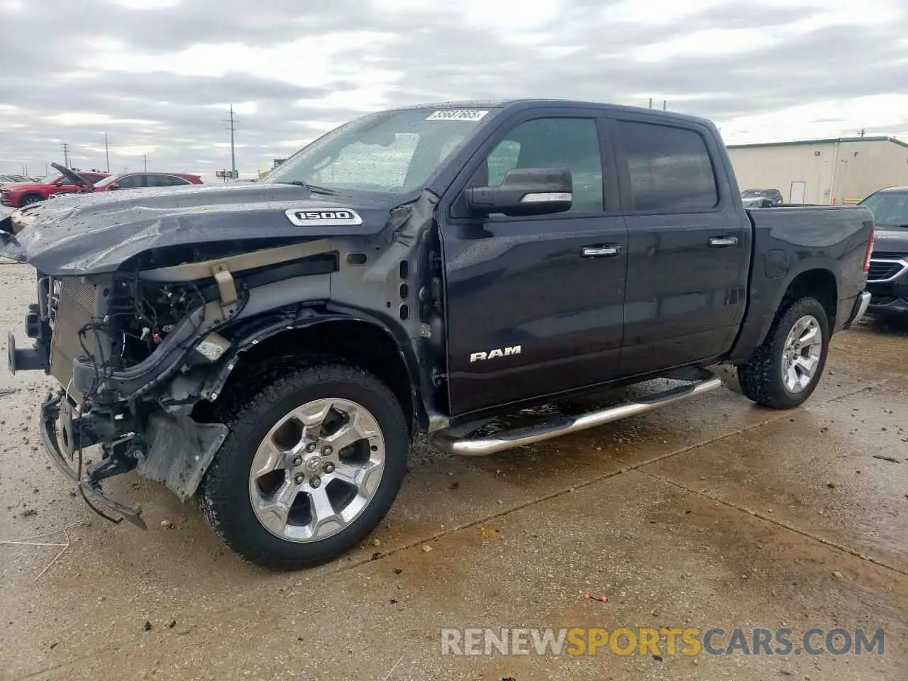 1 Photograph of a damaged car 1C6RRFFG1KN728055 RAM 1500 2019