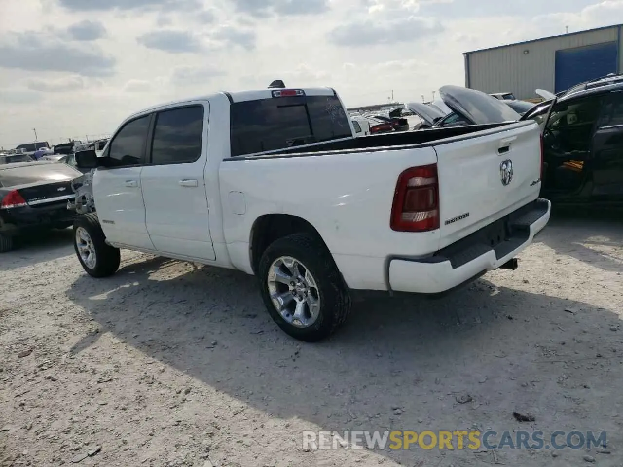 2 Photograph of a damaged car 1C6RRFFG2KN873380 RAM 1500 2019